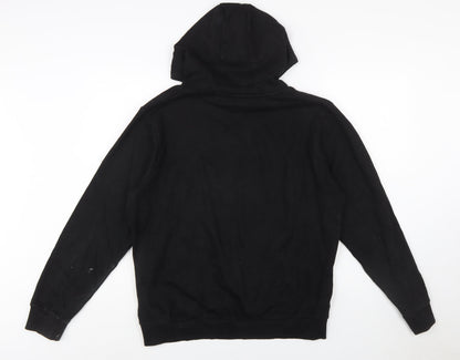 Fila Men's Black Pullover Hoodie M Logo Graphic Sweatshirt