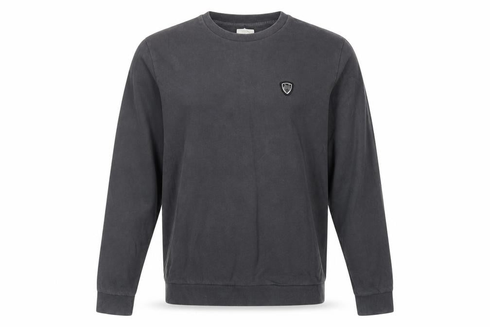 Emporio Armani EA7 Men's Grey Cotton Crew Neck Sweatshirt S