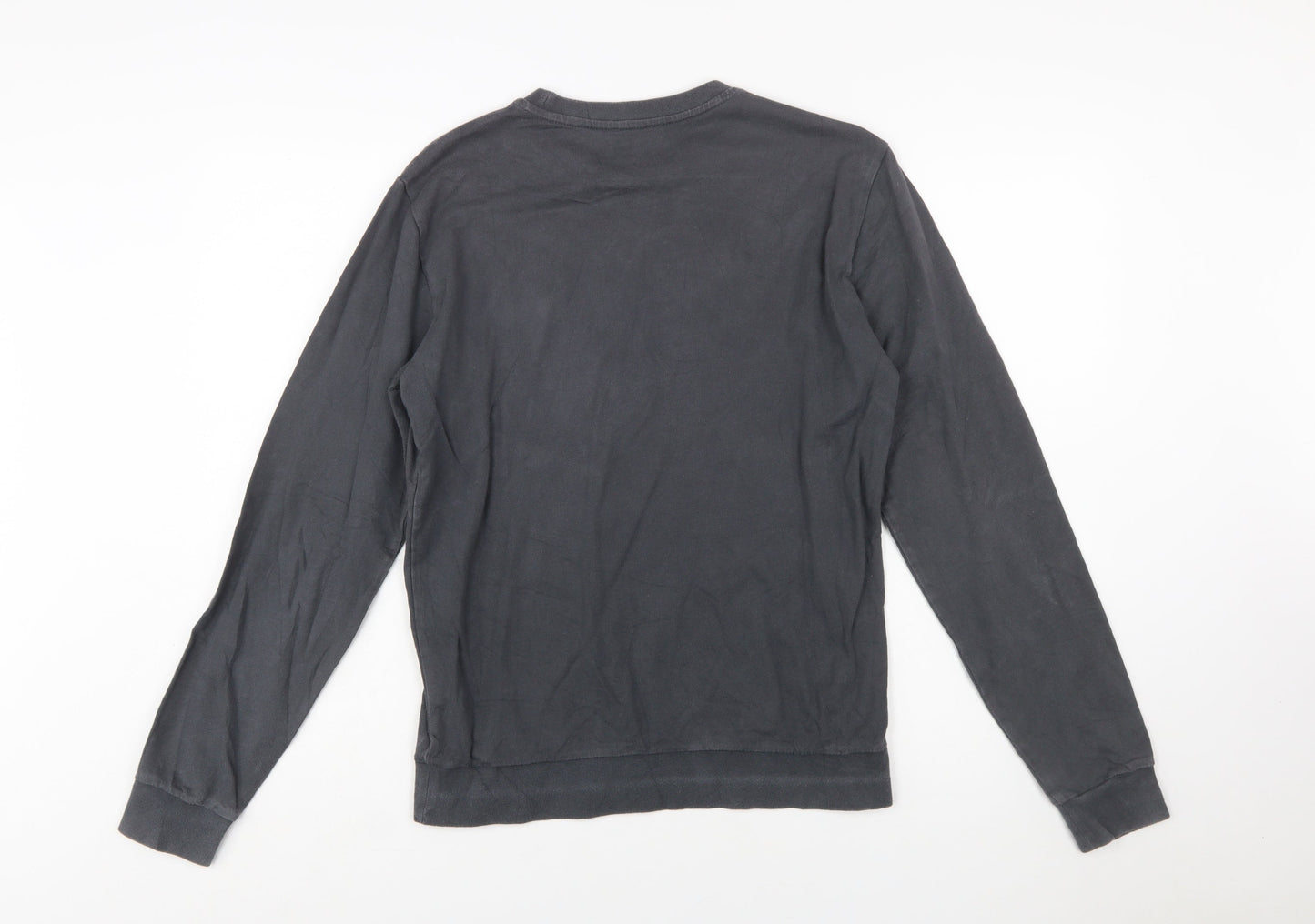 Emporio Armani EA7 Men's Grey Cotton Crew Neck Sweatshirt S