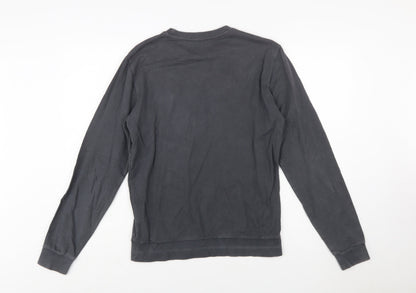 Emporio Armani EA7 Men's Grey Cotton Crew Neck Sweatshirt S