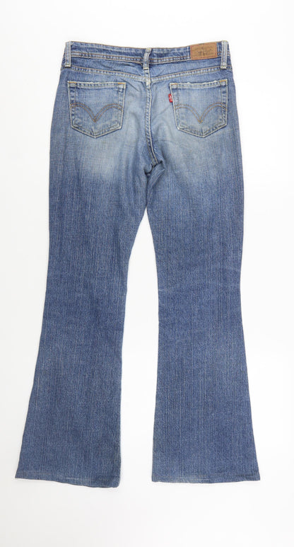 Levi's Women Blue 518 Superlow Bootcut Denim Jeans M Slim Fit