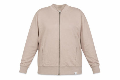 Adidas Women’s Beige Full Zip Sweatshirt Size 16 Cotton Casual