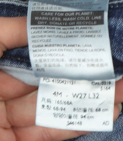 Levi Strauss Women's Blue Straight Jeans Size 10 Regular Fit