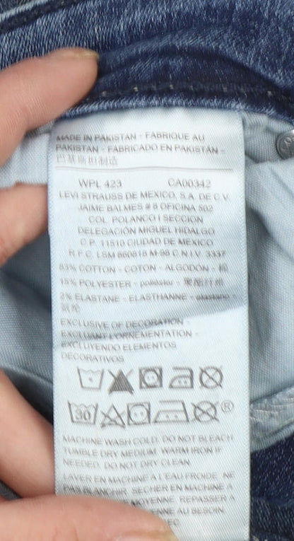 Levi Strauss Women's Blue Straight Jeans Size 10 Regular Fit