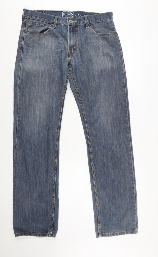 Levi Strauss Men's Blue Slim Straight Jeans 34x34 Denim Classic