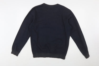Champion Men's Black Small Crew Neck Pullover Sweatshirt