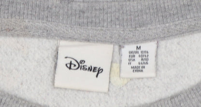 Disney Womens Grey Mickey Mouse Sequin Sweatshirt Size M