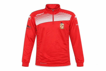 Uhlsport Men's Red Small 1/4 Zip Football Training Top