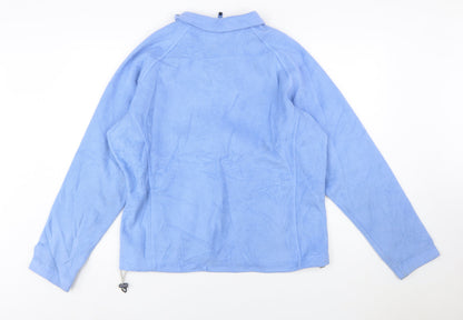 Columbia Women's Blue Fleece Full Zip Jacket XL
