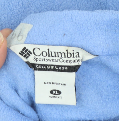 Columbia Women's Blue Fleece Full Zip Jacket XL