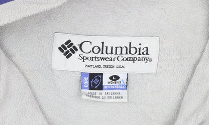 Columbia Women's Purple Interchange Jacket L Waterproof Windproof