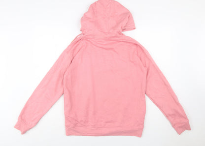 Disney Womens Pink Mickey Mouse Pullover Hoodie 2XS