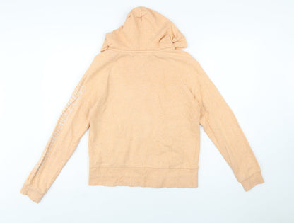 Tommy Hilfiger Boys Beige Full Zip Hoodie 164 Cotton Blend Casual Sweatshirt