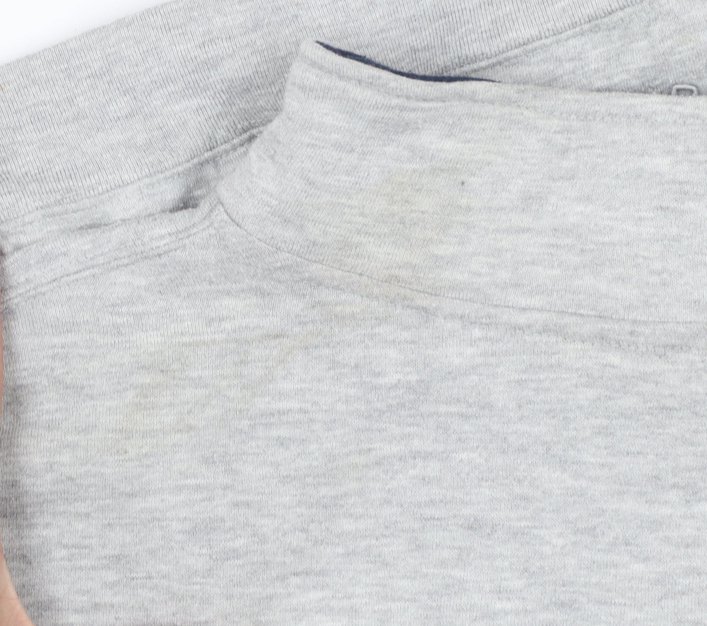 Venezia Jeans Women's Grey & Navy USA 1/4 Zip Sweatshirt Size 18/20