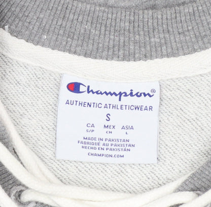 Champion Womens Grey Michigan Tech Lace Up Pullover Sweatshirt Size S