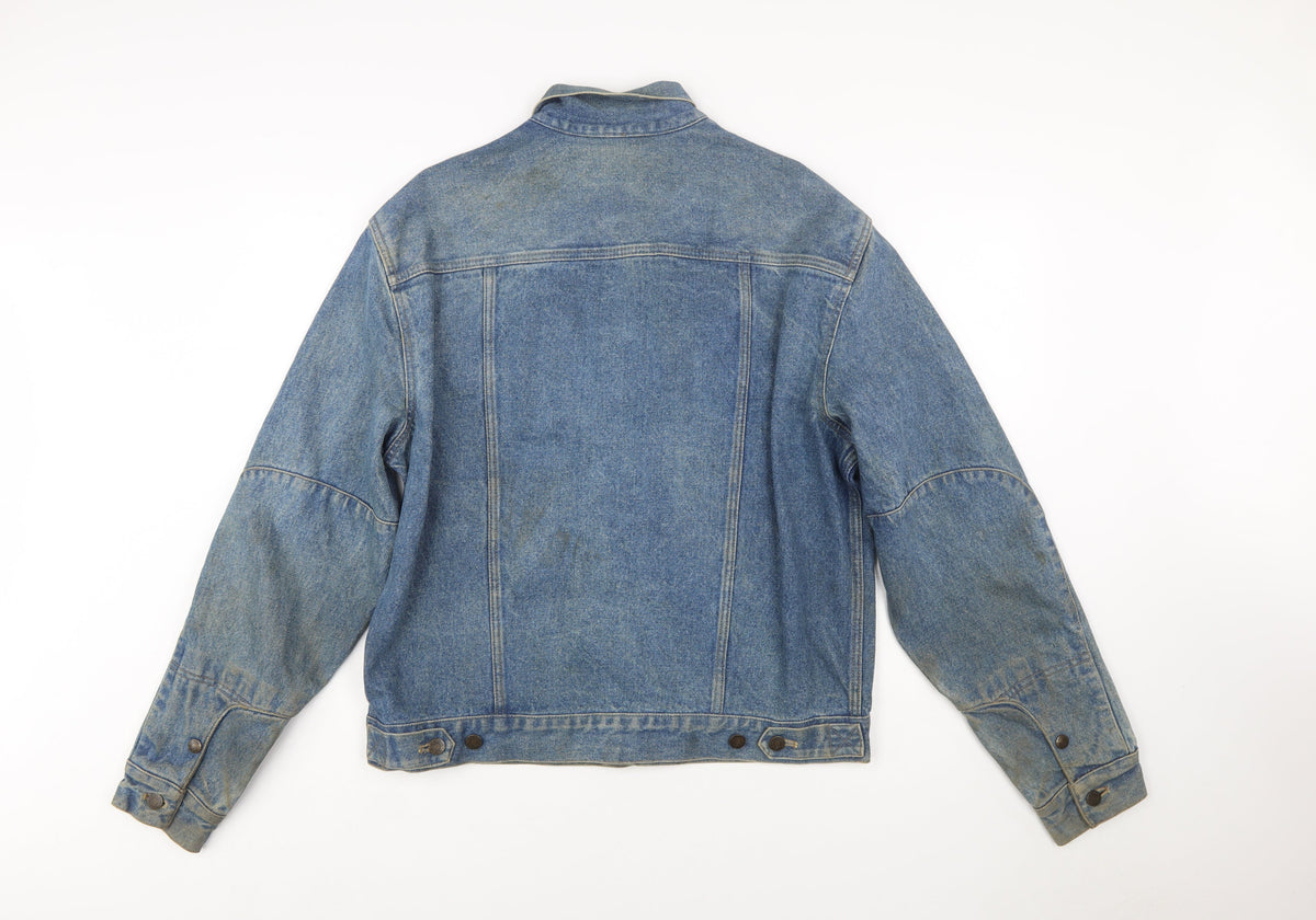 Calvin Klein Men's Blue Denim Basic Jacket XL Vintage 90s