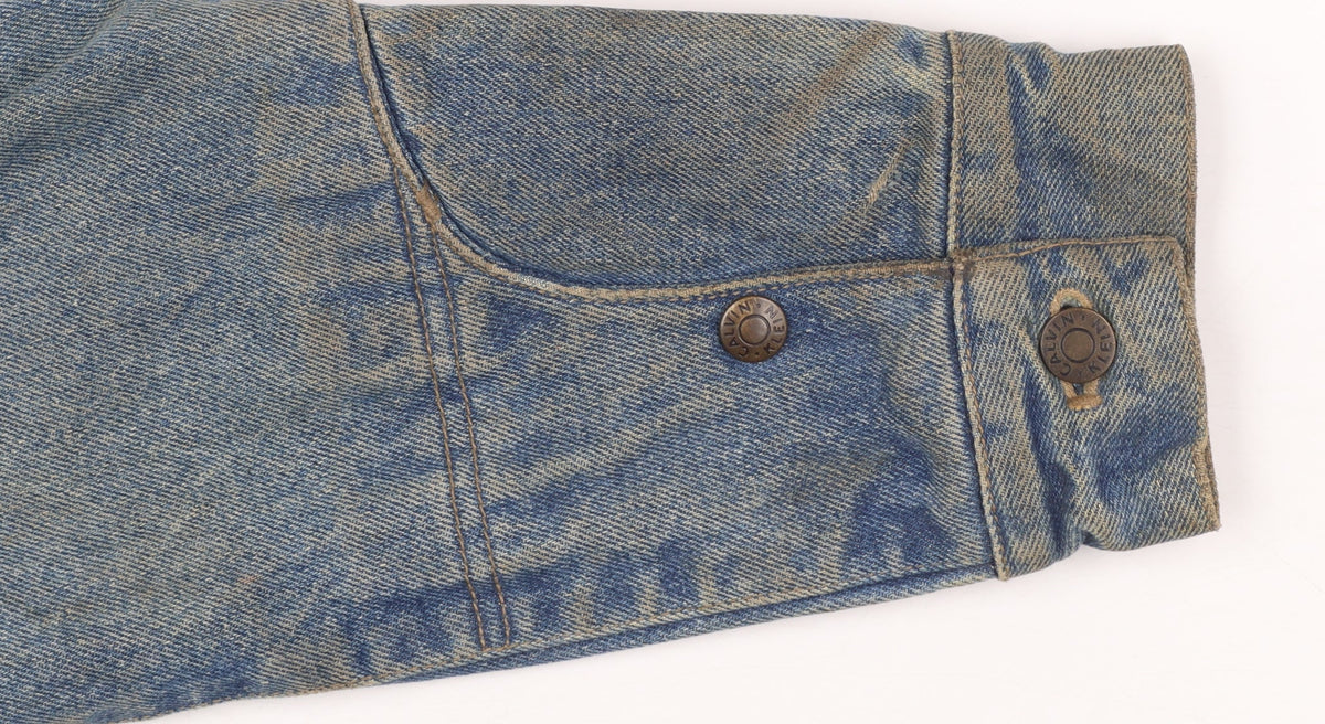Calvin Klein Men's Blue Denim Basic Jacket XL Vintage 90s