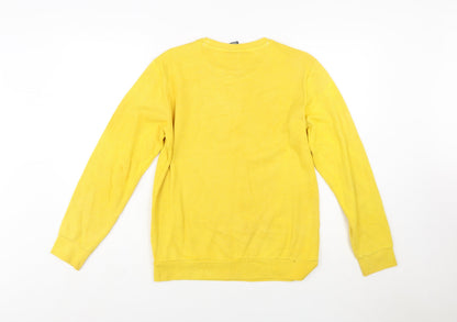 Champion Boys Yellow Logo Pullover Sweatshirt 13-14 Years X-Large