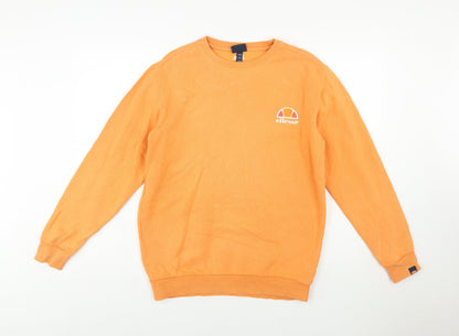 Ellesse Men's Orange XS Crew Neck Pullover Sweatshirt
