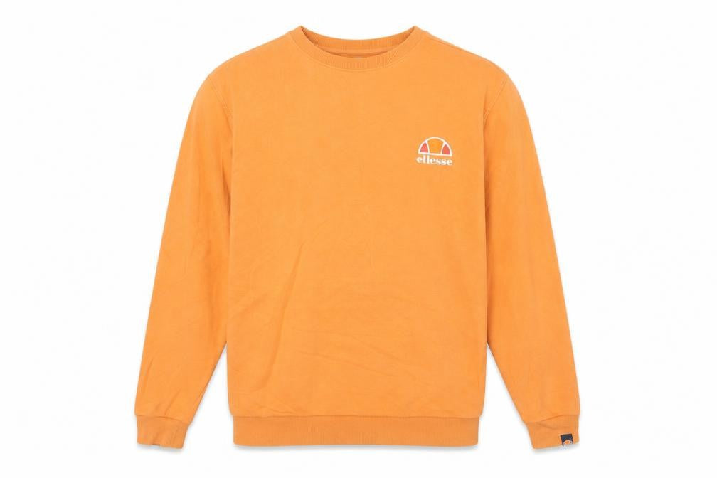 Ellesse Men's Orange XS Crew Neck Pullover Sweatshirt