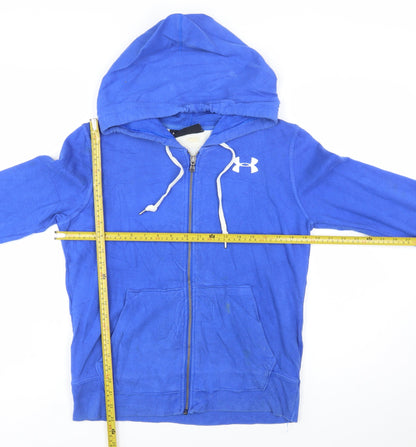 Under Armour Mens Blue XS Full Zip Hoodie Long Sleeve Sportswear