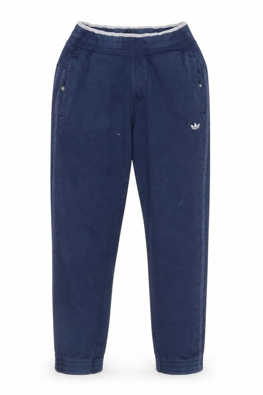Front view of adidas Men's Blue Jogger Sweatpants S Regular Fit