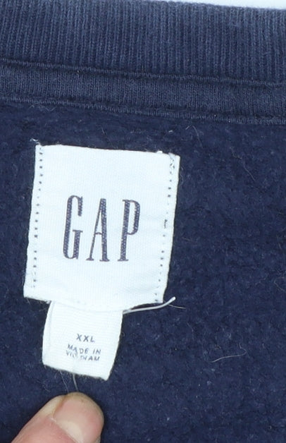 GAP Men's Blue 2XL Pullover Crew Neck Sweatshirt