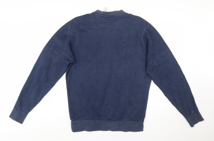 Adidas Men's Blue Crew Neck Pullover Sweatshirt Size S