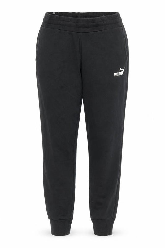 Puma Womens Black Jogger Trousers Size 10 Elastic Waist Cotton Blend