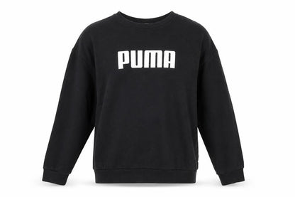 Puma Womens Black Crew Neck Pullover Sweatshirt Size 14