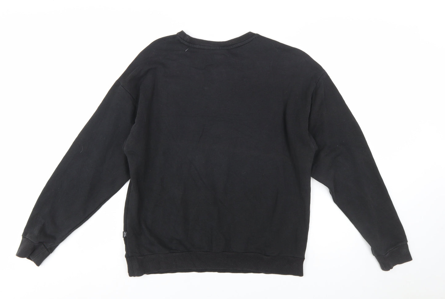 Puma Womens Black Crew Neck Pullover Sweatshirt Size 14