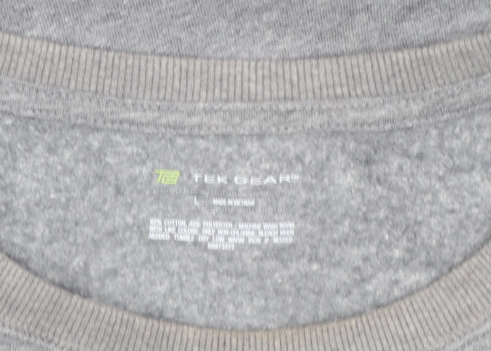 Tek Gear Womens Grey Chicago Bulls Sweatshirt Size L Classic Fit