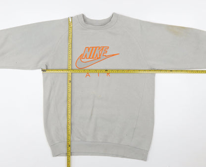 Nike Women’s Grey Air Sweatshirt XL Crew Neck Pullover Logo Print
