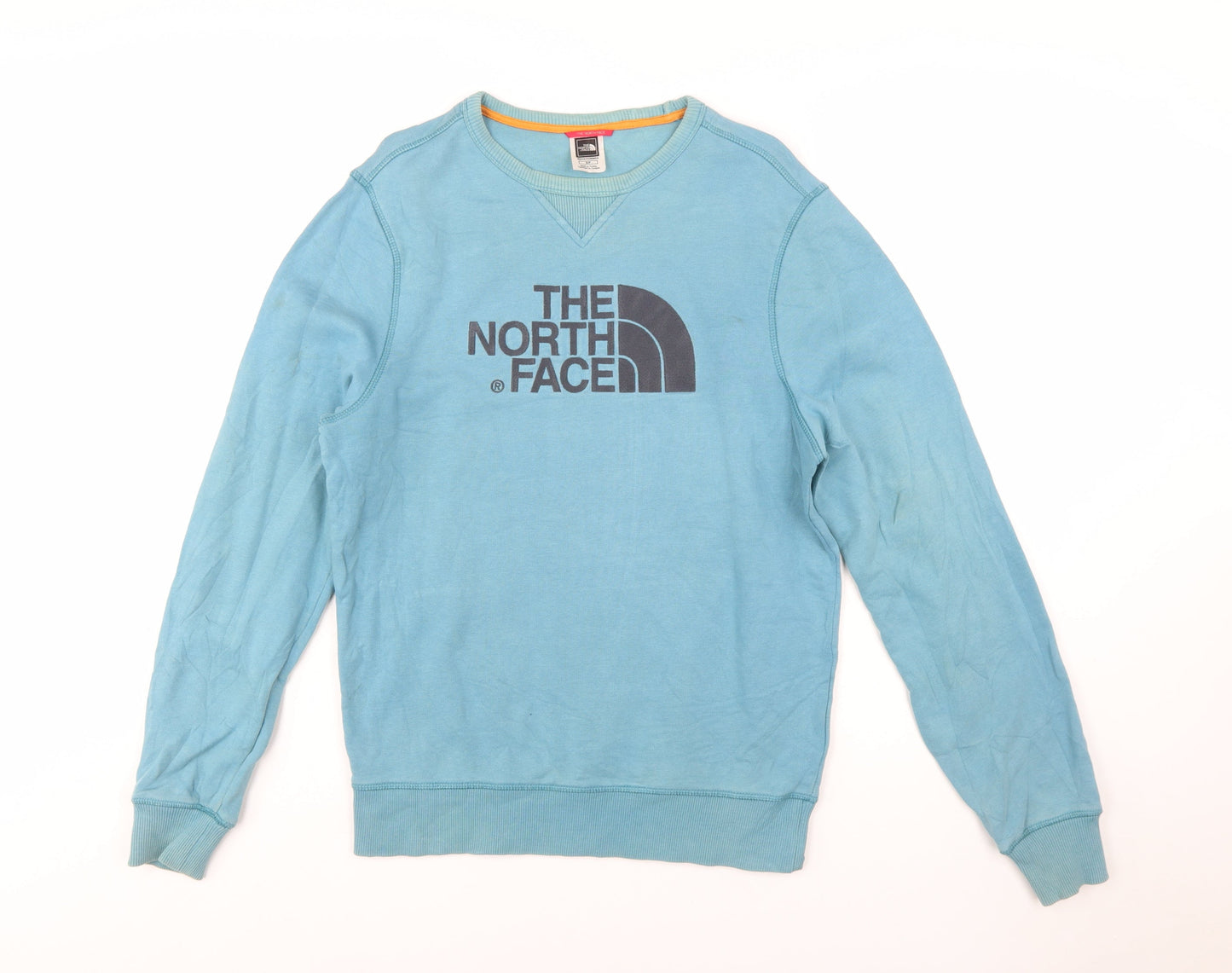 The North Face Men’s Blue Cotton Crew Neck Pullover Sweatshirt S