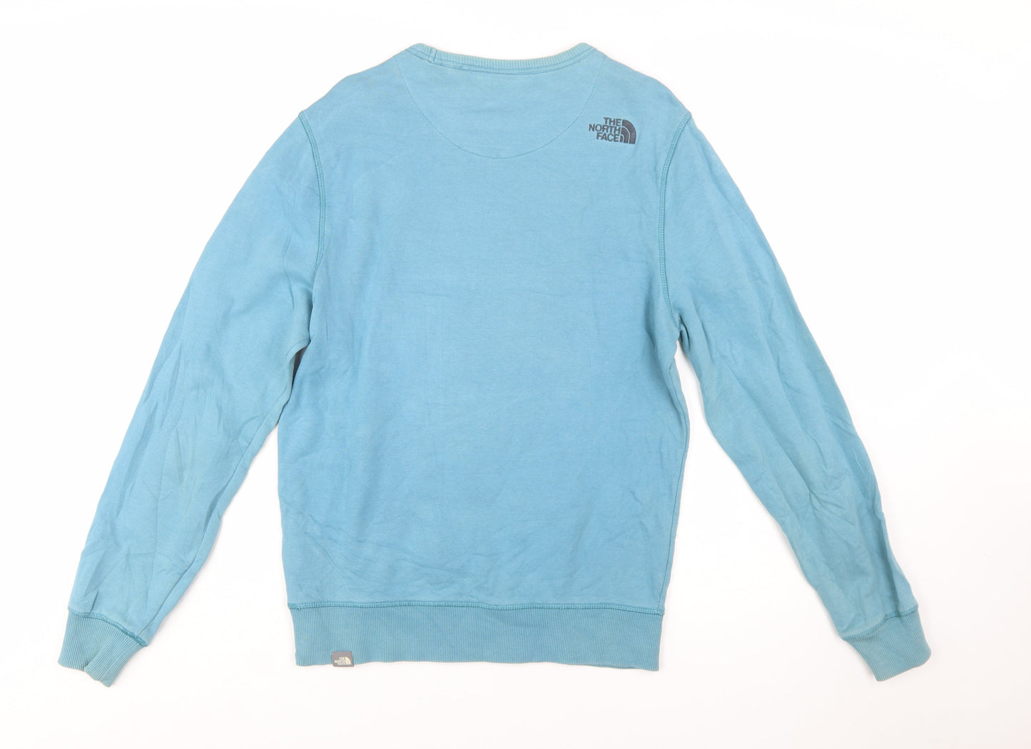 The North Face Men’s Blue Cotton Crew Neck Pullover Sweatshirt S