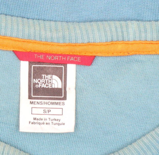 The North Face Men’s Blue Cotton Crew Neck Pullover Sweatshirt S