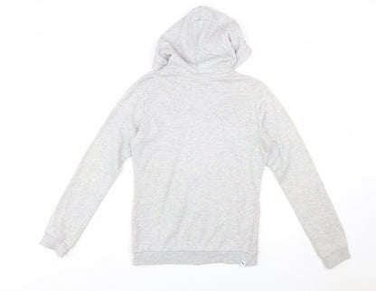 Puma Boys Grey Full Zip Hoodie Size 14-15 Years Cotton Blend