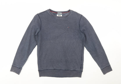 Tommy Hilfiger Men's Blue XS Regular Fit Crew Neck Sweatshirt
