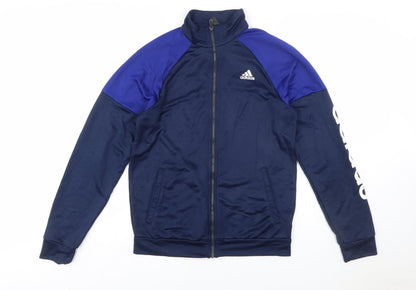 Adidas Men's Blue Full Zip Sports Sweatshirt Size S