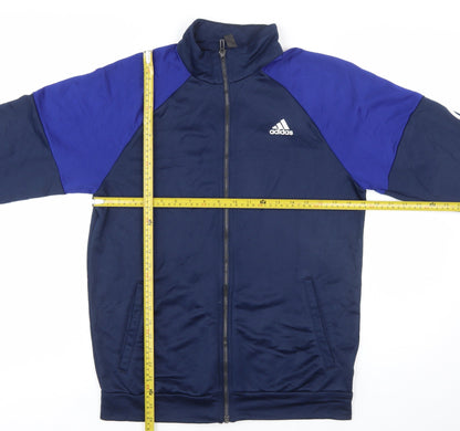 Adidas Men's Blue Full Zip Sports Sweatshirt Size S