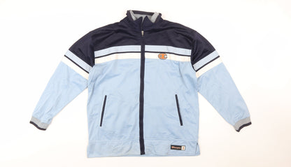 Champion Men's Blue Full Zip Retro Sports Sweatshirt Size S