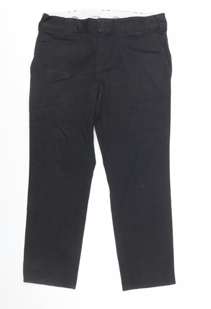 Dickies Men’s Black Slim Fit Chino Trousers W32 L32 Workwear