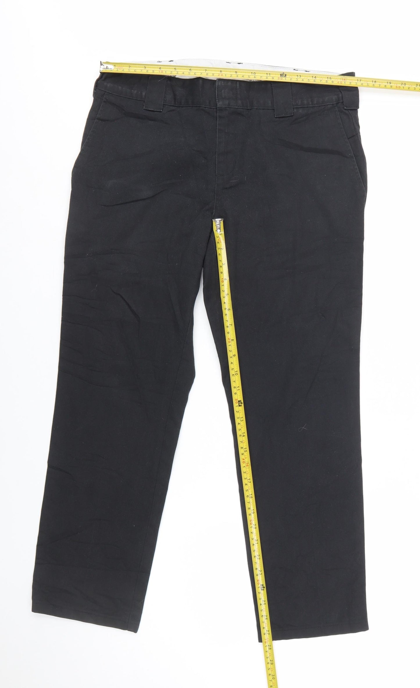 Dickies Men’s Black Slim Fit Chino Trousers W32 L32 Workwear