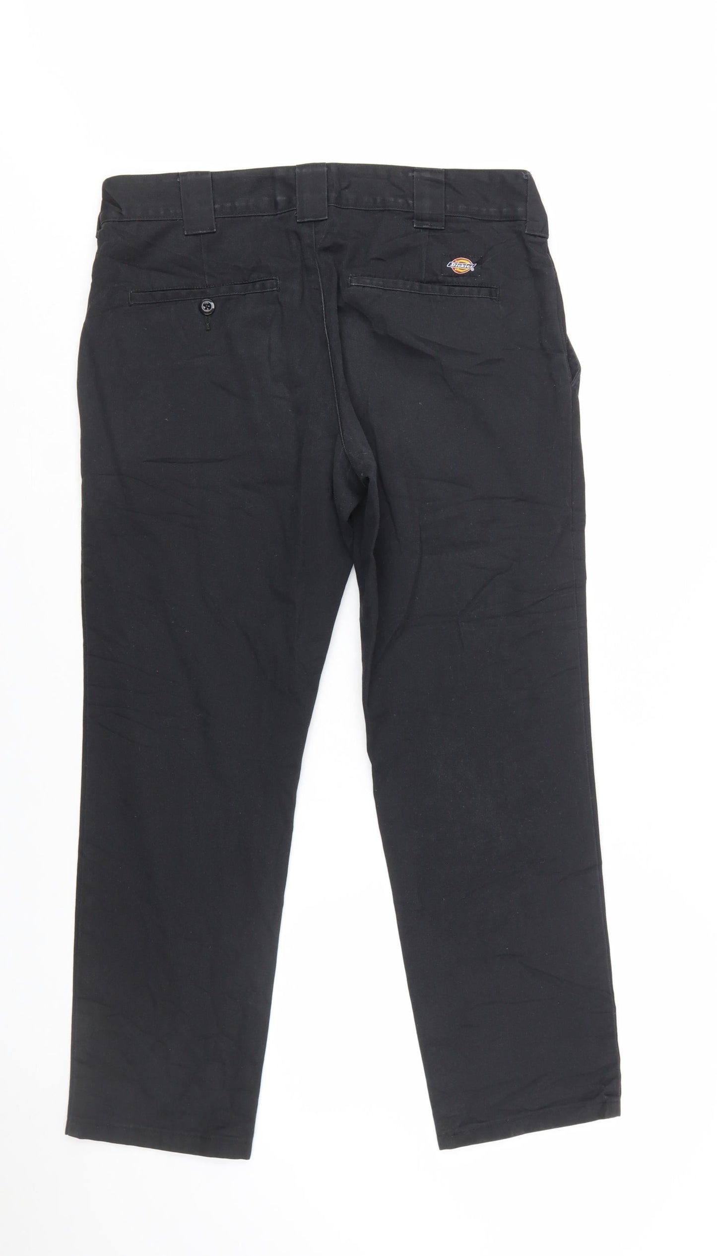 Dickies Men’s Black Slim Fit Chino Trousers W32 L32 Workwear