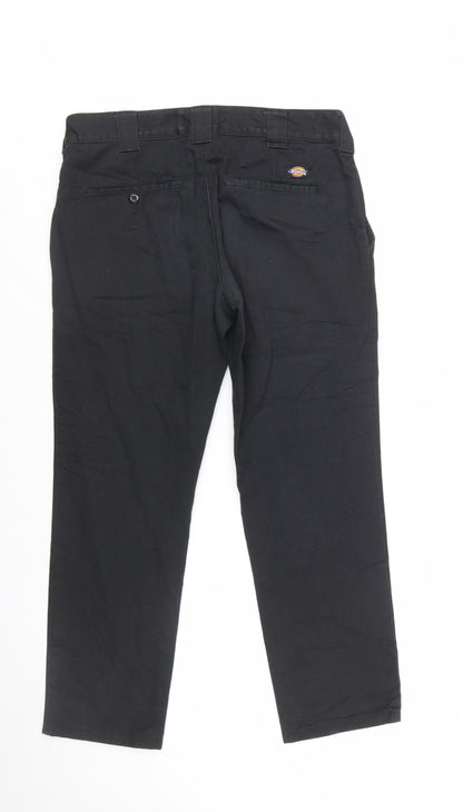 Dickies Men’s Black Slim Fit Chino Trousers W32 L32 Workwear