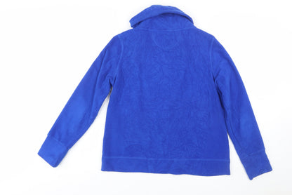 Calvin Klein Performance Women's Blue Fleece Jacket M Quick Dry