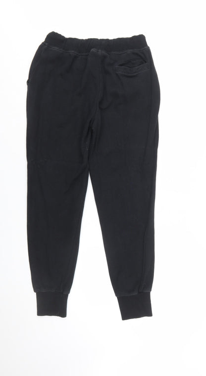 FILA Men's Black Jogger Trousers M Regular Fit Fleece Casual