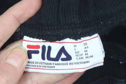 FILA Men's Black Jogger Trousers M Regular Fit Fleece Casual