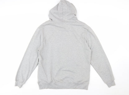 Disney Women Grey Mickey Mouse Pullover Hoodie Size L