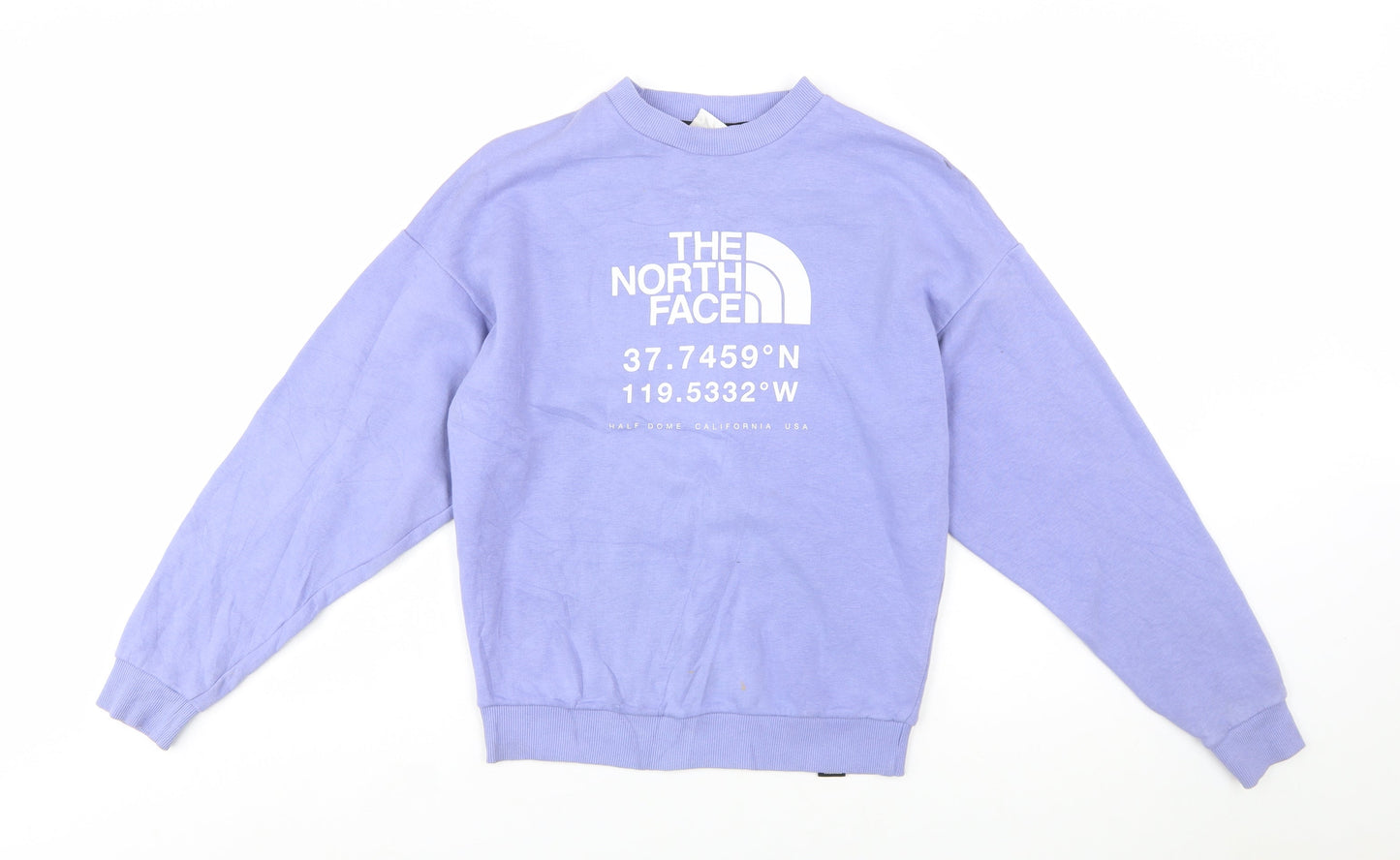 The North Face Womens Purple Crew Neck Pullover Sweatshirt S